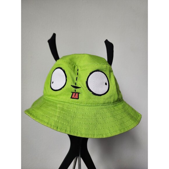 Nickelodeon green black Gir Invader Zim bucket hat - Picture 1 of 4